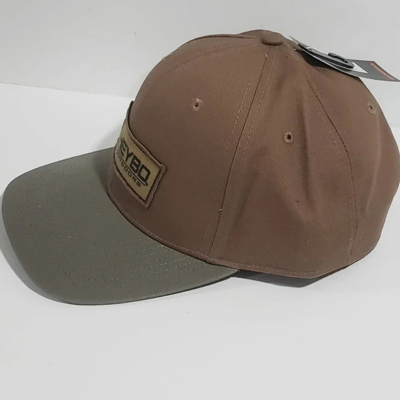 Heybo Brown/Olive Green Mens Snapback Hat With Felt Deer Patch,NWT. - Picture 2 of 7